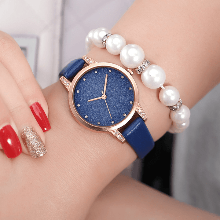 REBIRTH RE018 Rhinestone Elegant Design Women Wrist Watch Rose Gold Case Quartz Watch - Trendha