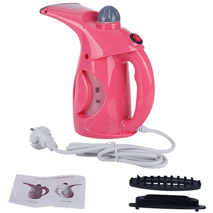 Portable 3 in 1 Handheld Garment Steamer Steam Iron with 2 Brushes 200Ml Water Tank 220V 400-800W EU Plug - Trendha
