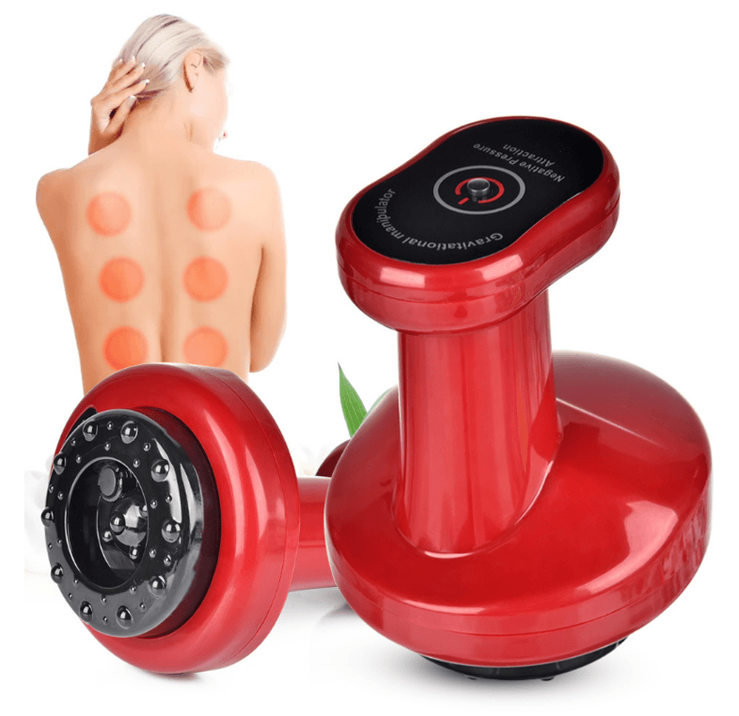 Electric Cupping Massage Guasha Suction Massager Scraping Apparatus Device Meridian Fat Burning Body Slimming Negative Pressure - Trendha