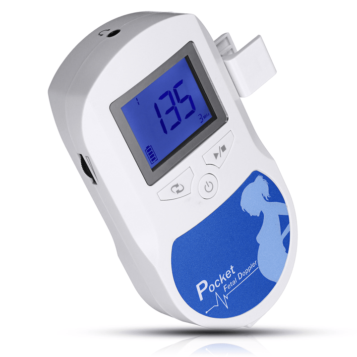 LCD Display Fetal Doppler Detector Baby Heartbeat Monitor Health Prenatal Probe - Trendha