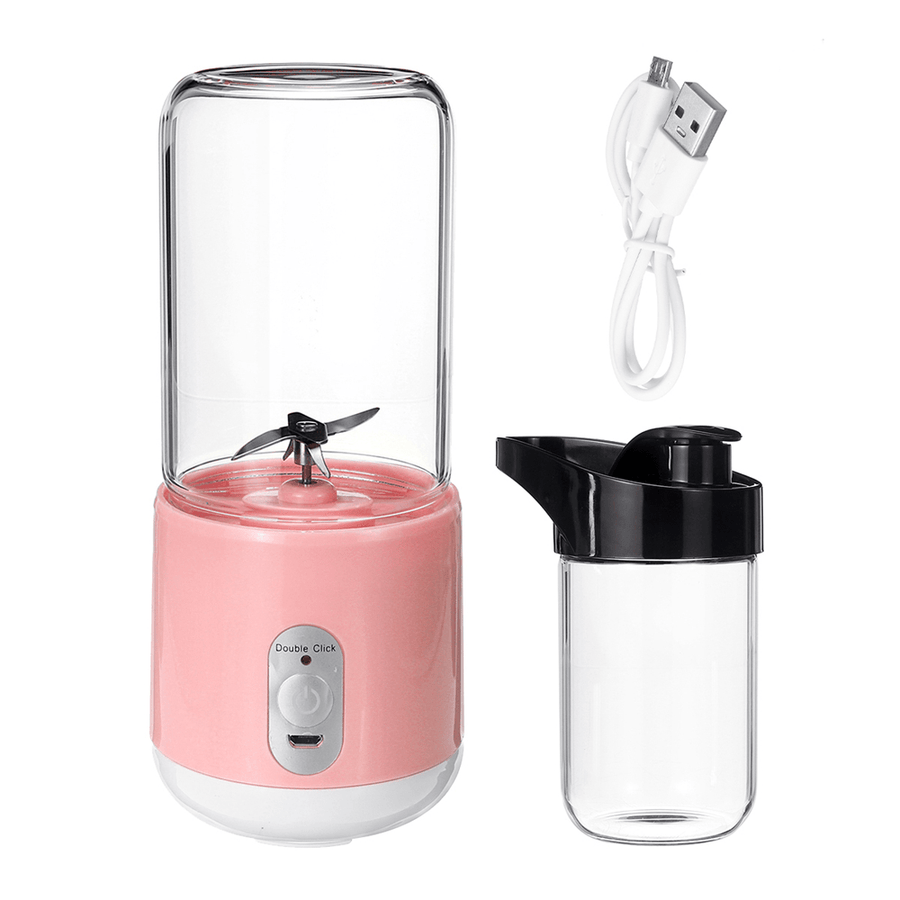 Bakeey 260Ml USB Rechargeable Portable Electric Juice Cup Juice Blender Fruit Mixer Six Blade Mixing Machine Smoothies Baby Food Blender Extractor with Lid - Trendha