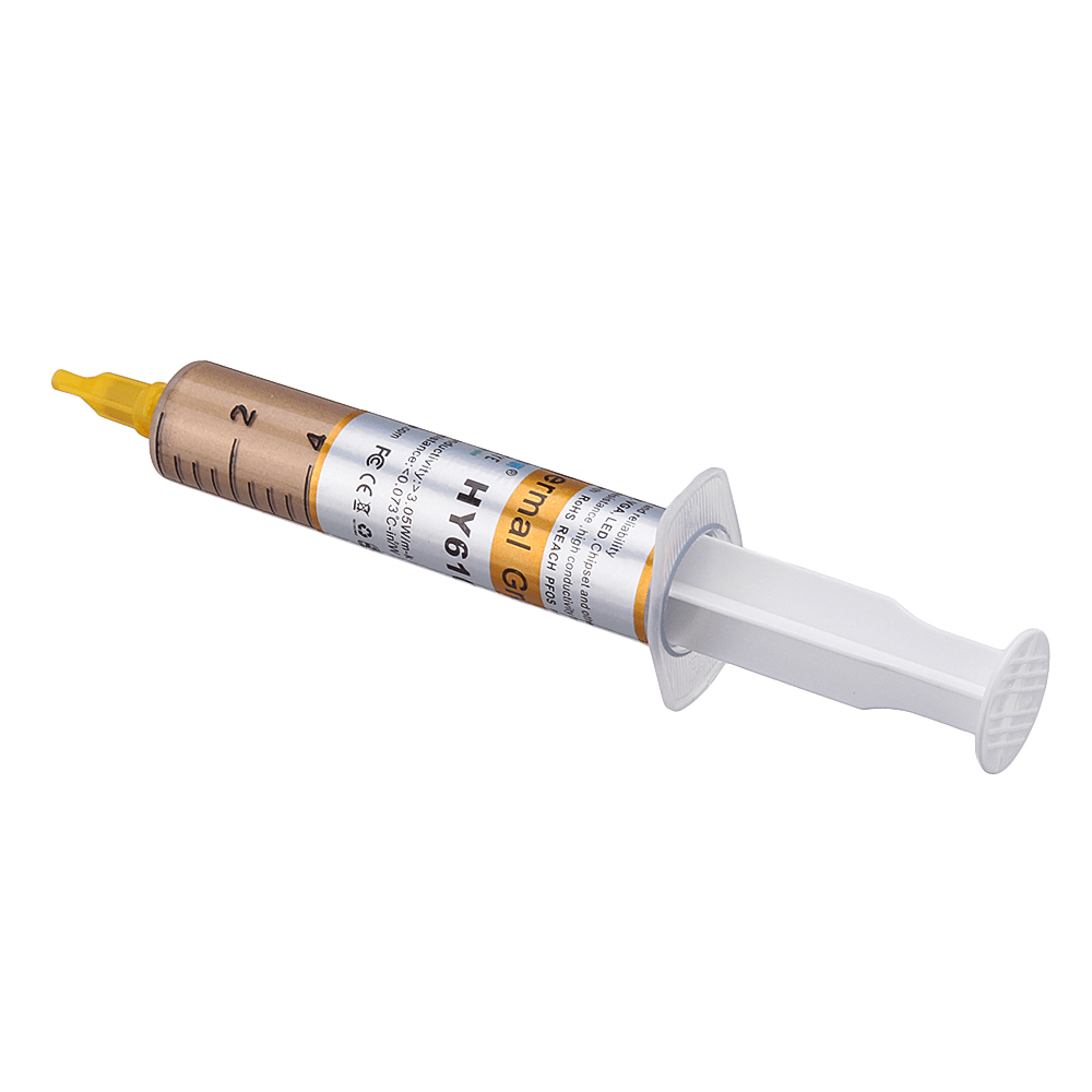 Golden Thermal Paste Grease Compound Silicone for Graphics CPU Heatsink Syringe - Trendha