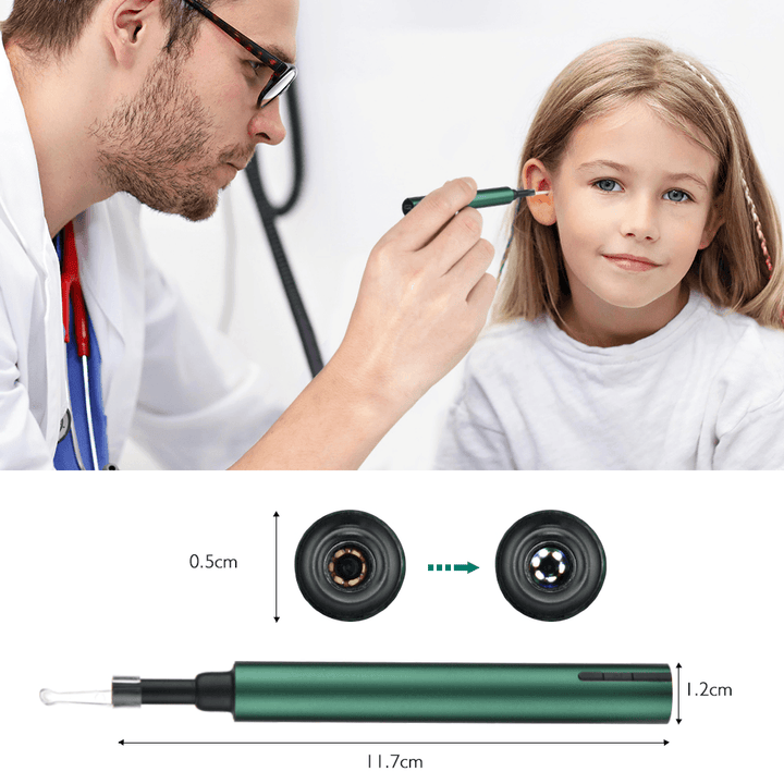 3.0Mm Wireless Wifi Ear Pick Otoscope Camera Borescope Luminous Ear Wax Cleaning Teeth Oral Inspection Health Care 3.0/5.0MP - Trendha