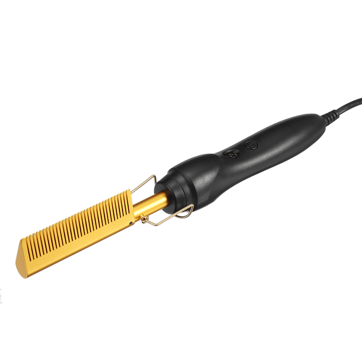 Hair Straightener Flat Irons Straightening Brush Hot Heating Comb Hair Straight Styler Corrugation Curling Iron Hair Curler Comb - Trendha