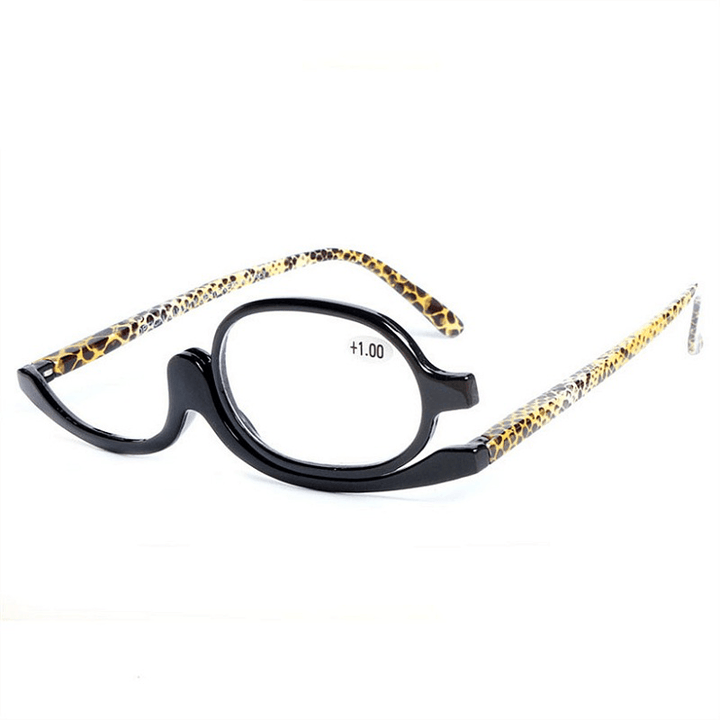 Rotating Makeup Glasses Magnifying Glasses Cosmetic Folding Eyeglasses Tools Kit - Trendha