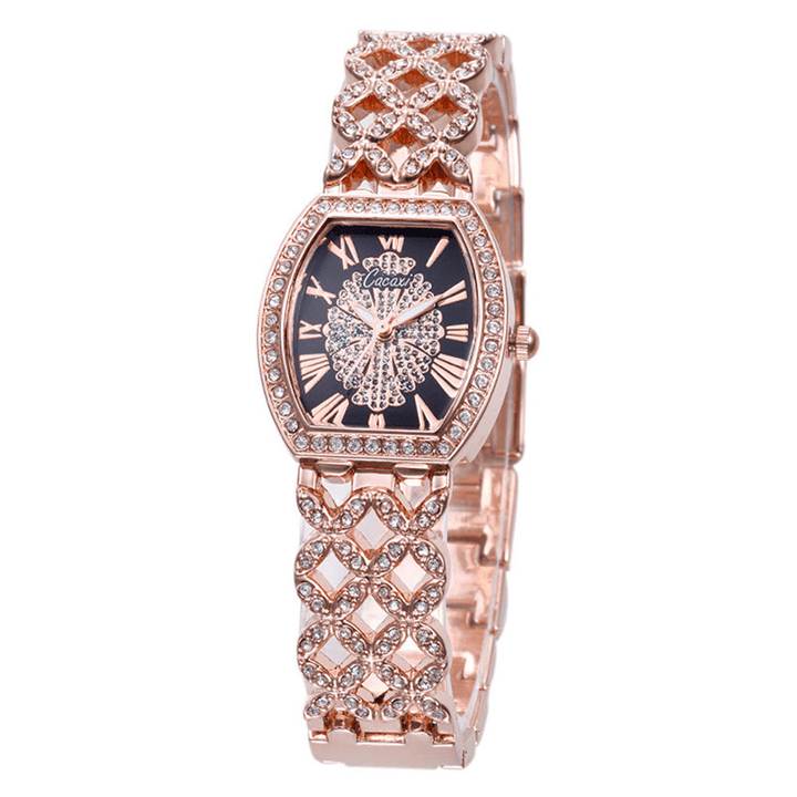 Cacaxi A131 Fashion Light Luxury Hollow Diamond Women Quartz Watch - Trendha