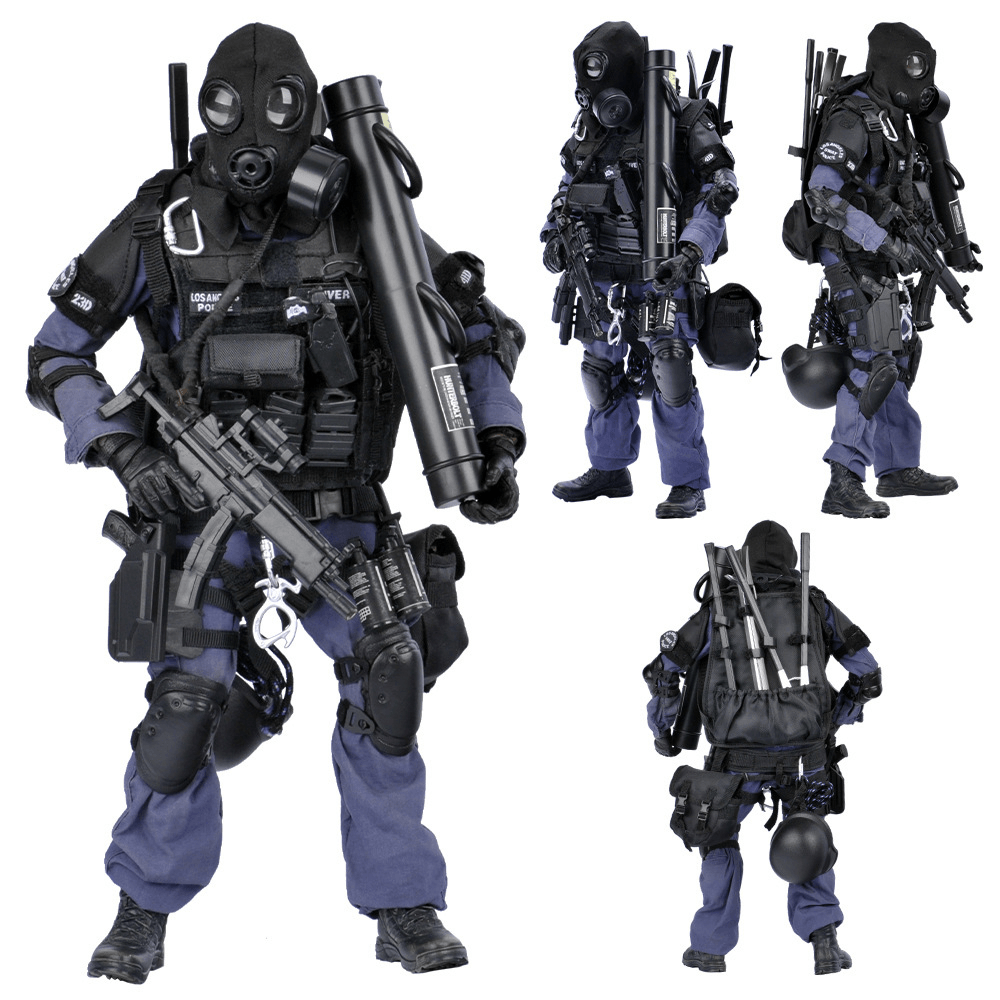 1/6 Scale KADHOBBY SWAT Breaker Armed Police Policeman Corps Military Army Soldier Model Toy 12" Full Set Action Figure Toy - Trendha