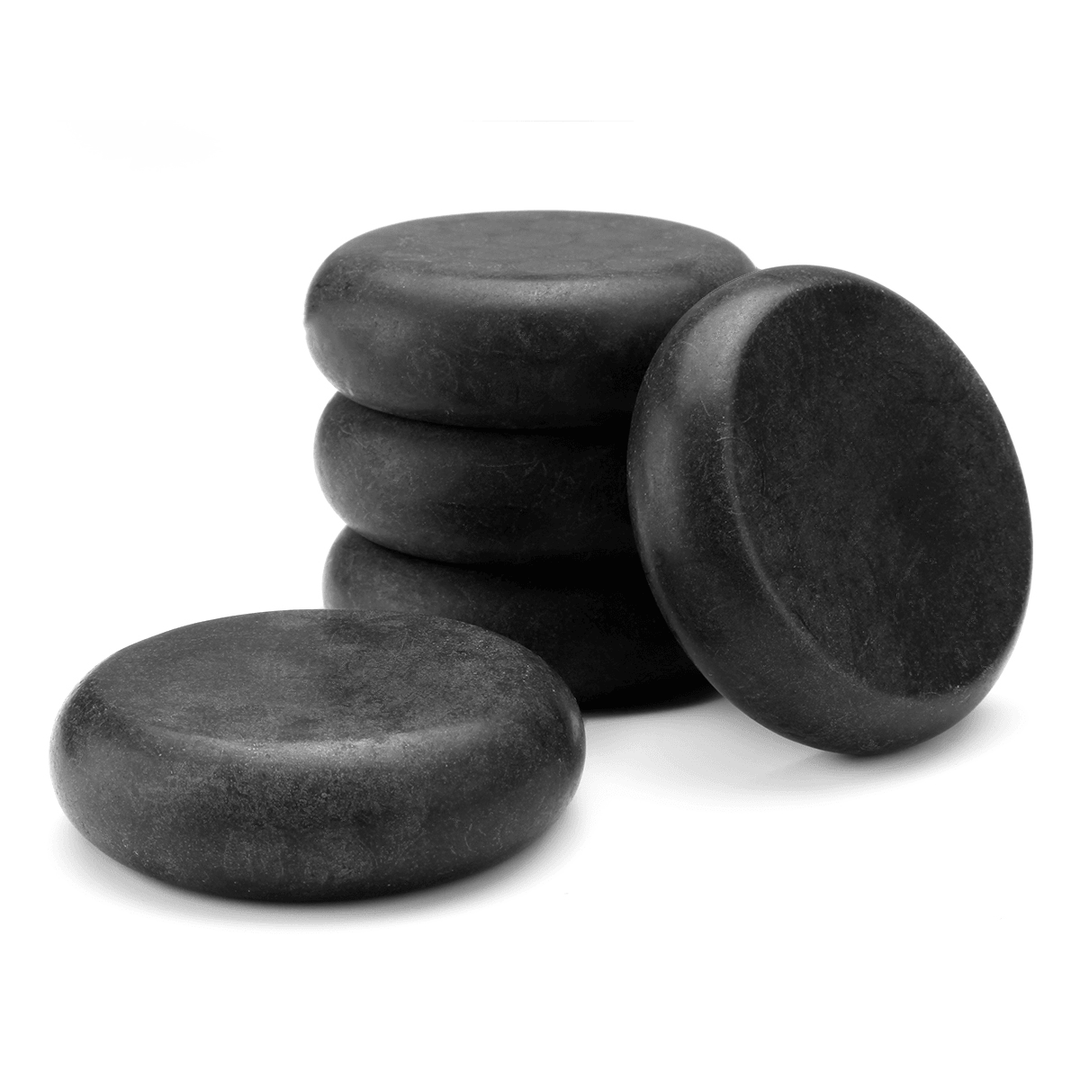 10 Pcs Hot Massage Stones Set Heater Natural Basalt Warmer Rock Kit 2.34 Inch - Trendha
