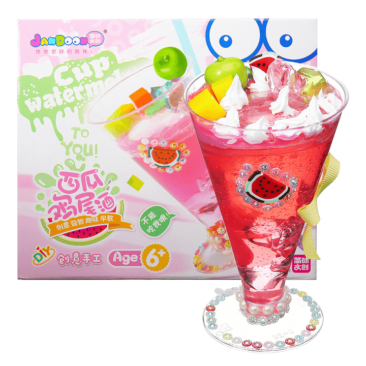 Jandoon Cocktail Slime Kit Crystal Mud DIY Clay Drink Design with Bottle and Tools - Trendha