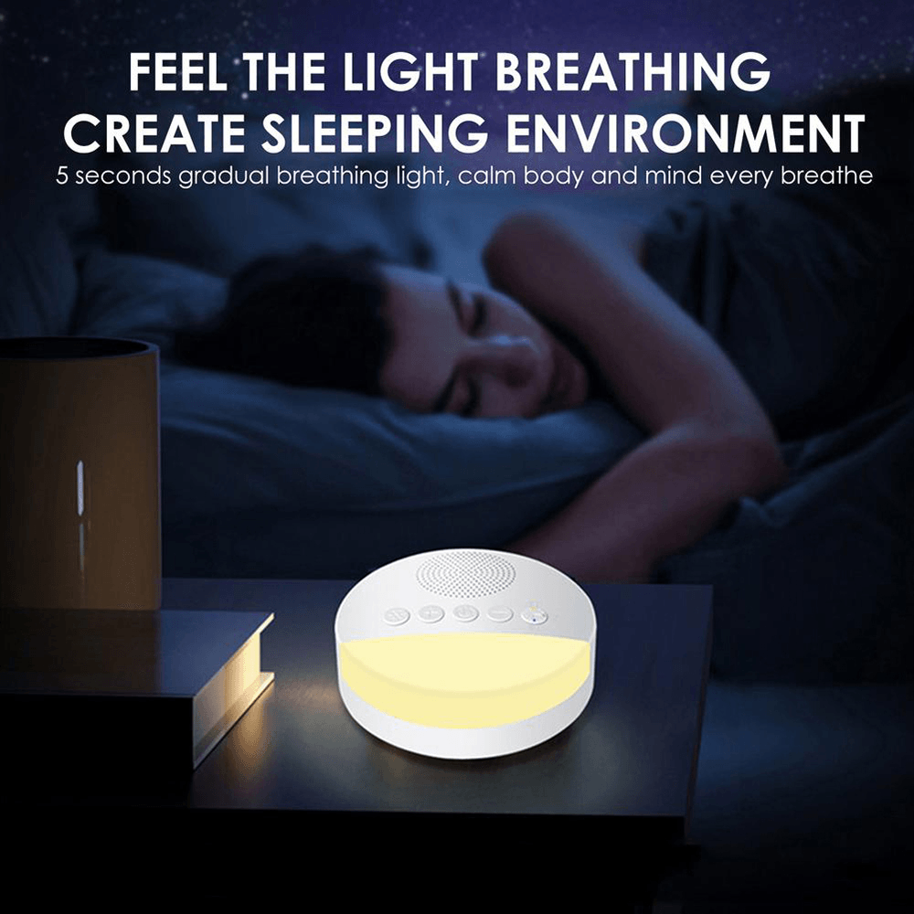 Baby Toy White Noise Machine with Night Light Timer Memory Function for Home Office Baby Travel Portable Sleep Meter Therapy - Trendha