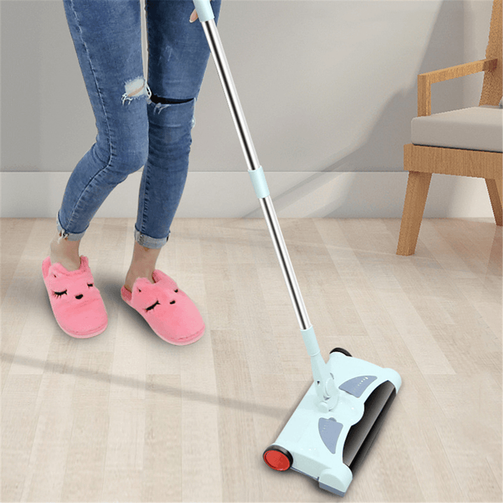 Portable Adjustable Sweeping Mopping Sweeper Strong Suction Spin Broom 2500Mah Battery Life - Trendha