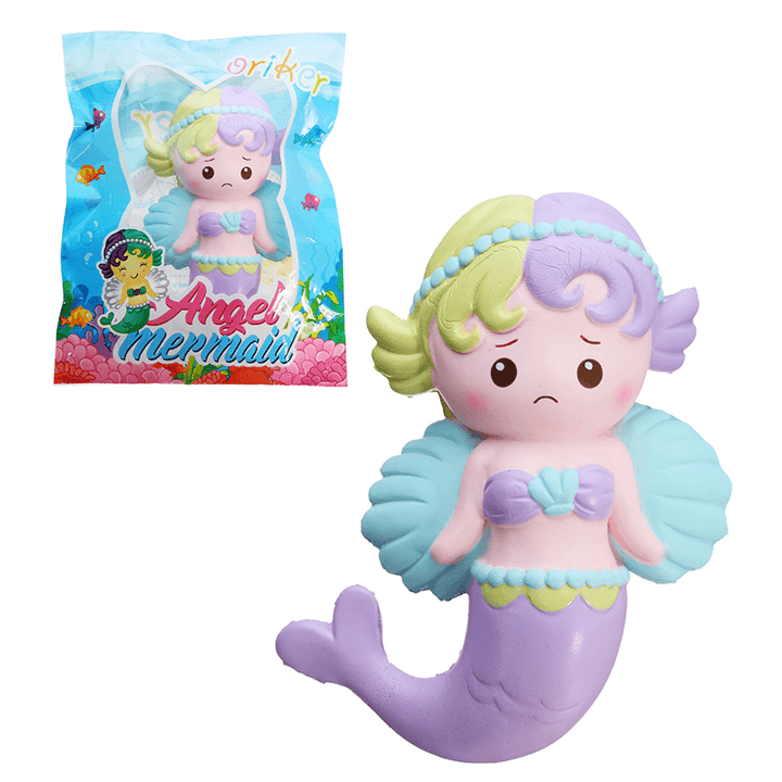 Oriker Squishy Angel Mermaid 16Cm Soft Sweet Slow Rising Original Packaging Collection Gift Decor - Trendha