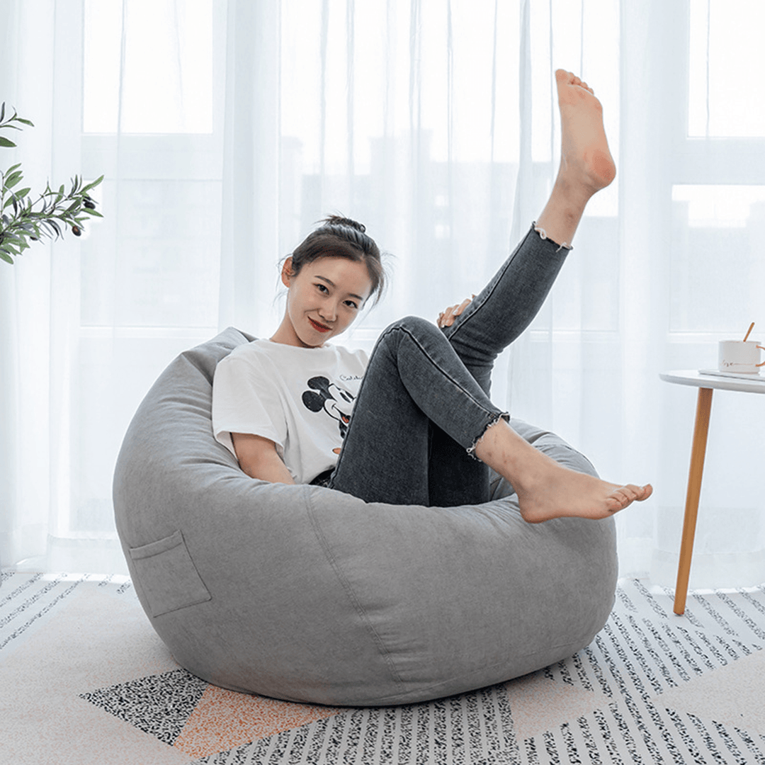 NESLOTH 100*120Cm Soft Bean Bag Chairs Couch Sofa Cover Indoor Lazy Sofa for Adults - Trendha