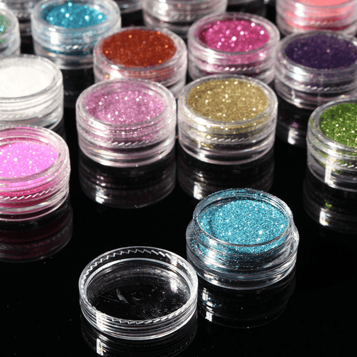 30 Colors Pro Makeup Glitter Powder Eyeshadow Pigment Eye Shadow Cosmetic Nail Art DIY - Trendha