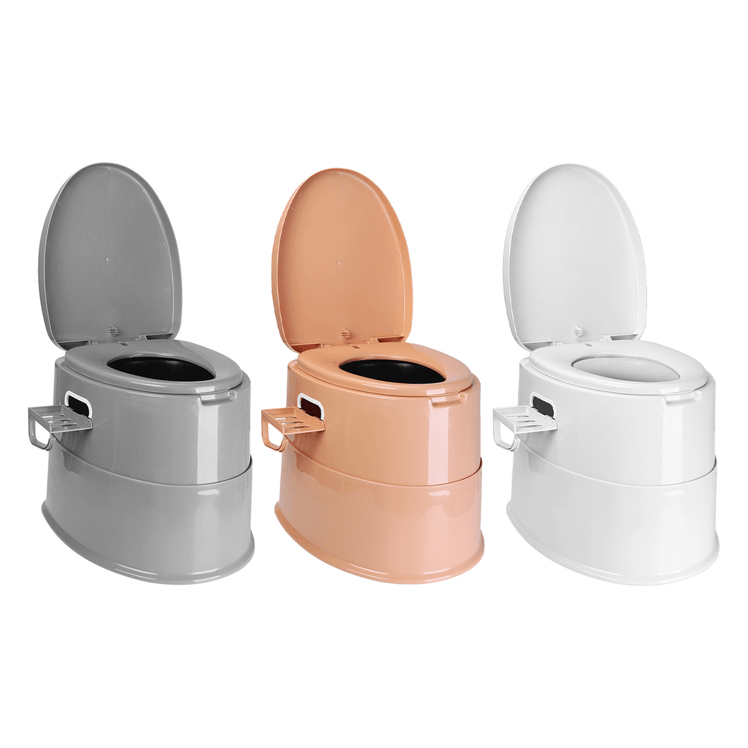 Portable Toilet Squatting Woman Movable Toilet Bedpan Paper Roll Holder - Trendha