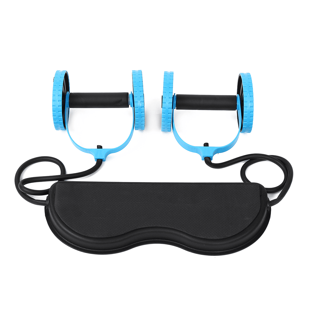Home Gym Roller Muscle Exercise Equipment Body Fitness Double Wheel Abdominal Arm Waist Leg Training Workout Tools - Trendha