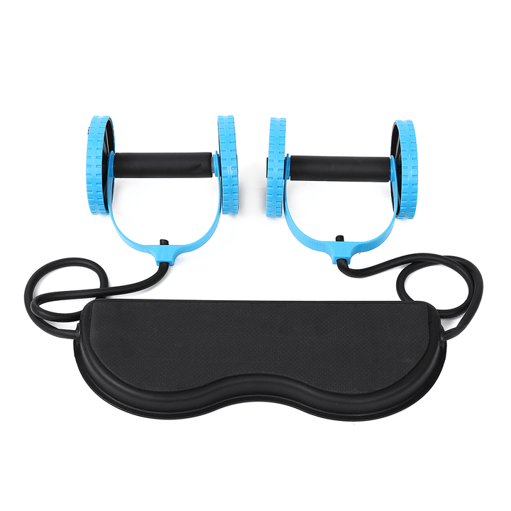 Home Gym Roller Muscle Exercise Equipment Body Fitness Double Wheel Abdominal Arm Waist Leg Training Workout Tools - Trendha