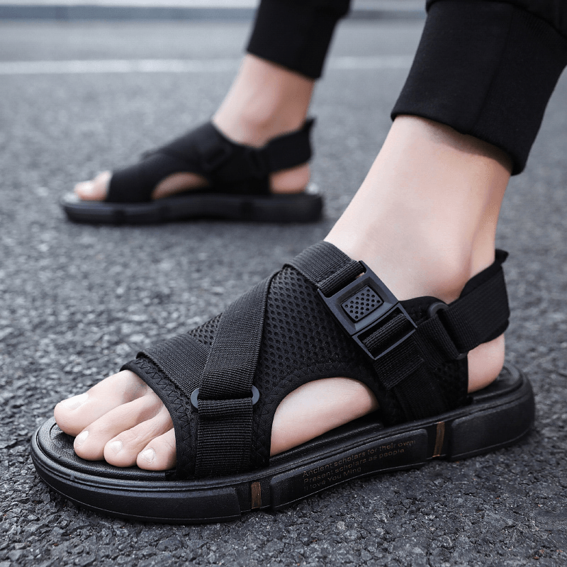 Men Two-Ways Breathable Opened Non-Slip Casual Beach Sandals - Trendha
