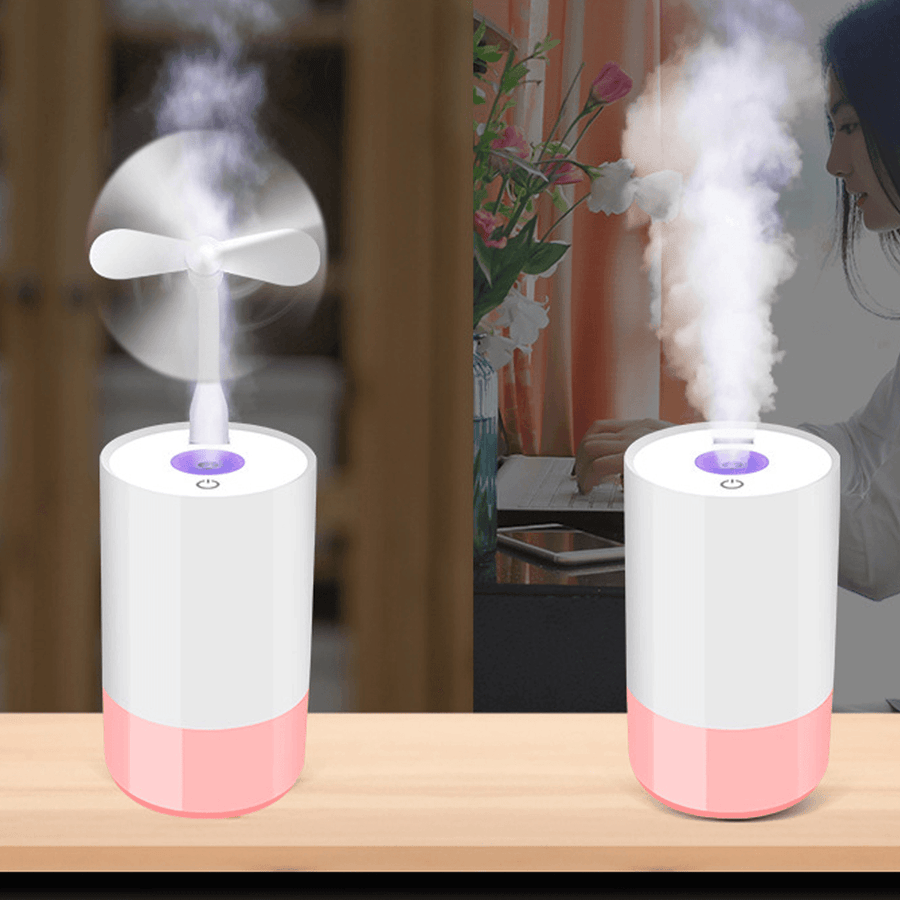 3 in 1 Mini Ultrasonic Humidifier Aroma Diffuser USB LED Air Purifier for Home Car Office - Trendha