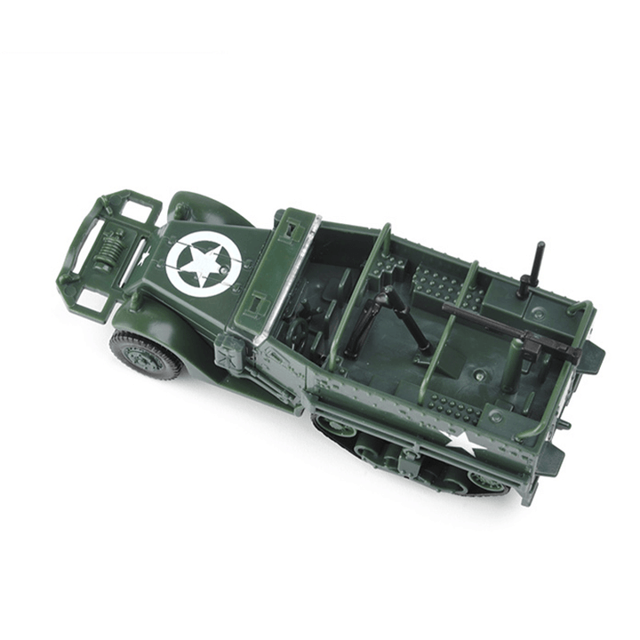 1:72 M3 DIY Assembly 4D Half Track Armored Diecast Vehicle Model for Kids Gift - Trendha
