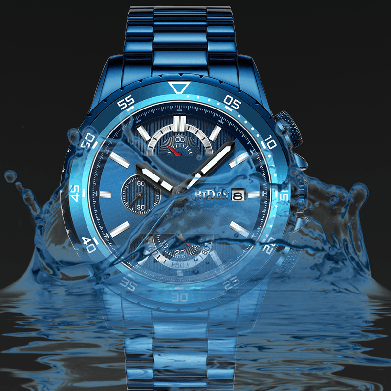 BIDEN 0150 Chronograph Date Display Quartz Watch Business Style Men Watches - Trendha