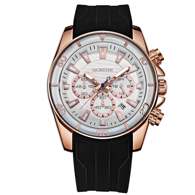 OCHSTIN GQ094 Bussiness Style Male Wristwatch Auto Date Stopwatch Military Quartz Watch - Trendha