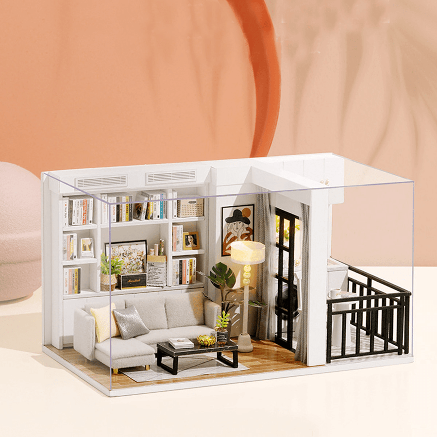 1:32 DIY Doll House Handmade Wooden Doll House Toy for Kids Birthday Gift Home Decoration Collection - Trendha