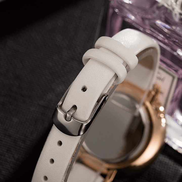 JY065 Fashion Elegant Design Roman Number PU Leather Strap Ladies Wristwatches Quartz Watch - Trendha