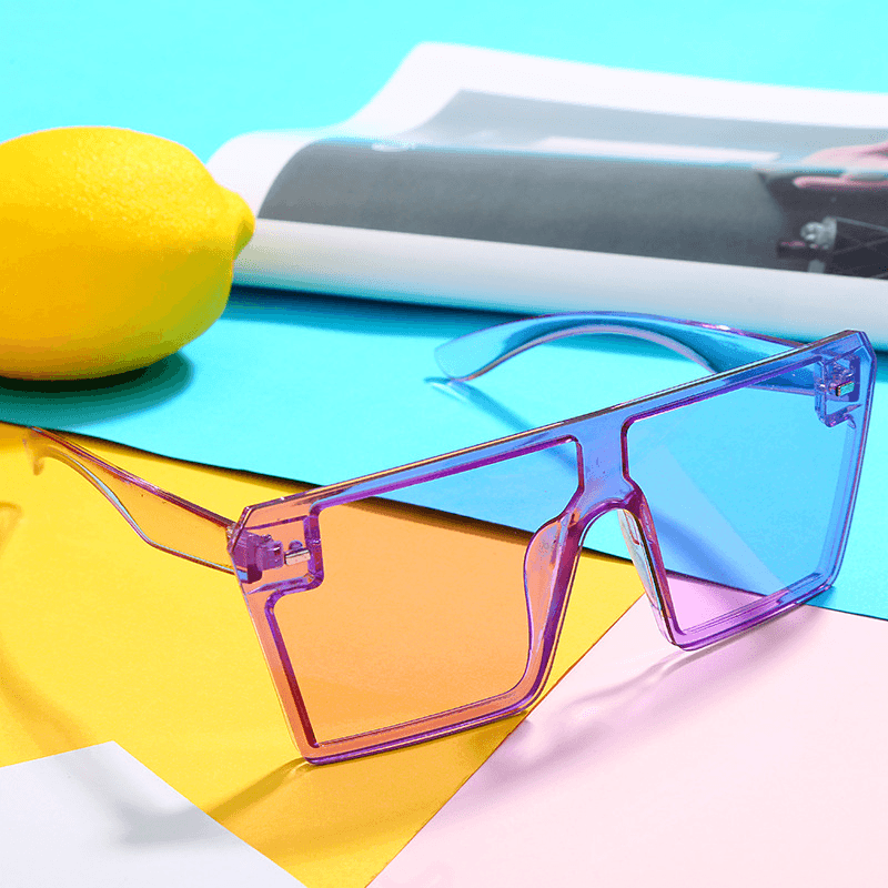 Large Square Frame Sunglasses - Trendha