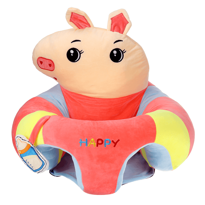 Multi-Style Kids Baby Support Seats Sit up Soft Chair Sofa Cartoon Animal Kids Learning to Sit Plush Pillow Toy - Trendha