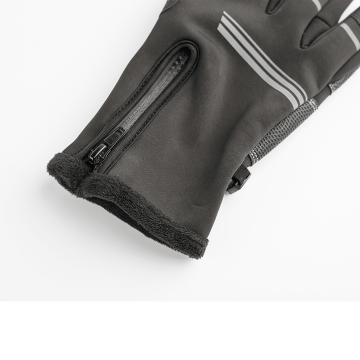 Reflective Strip Winter Warm Gloves Touch Screen Sport Snowboarding Waterproof Skiing Gloves - Trendha