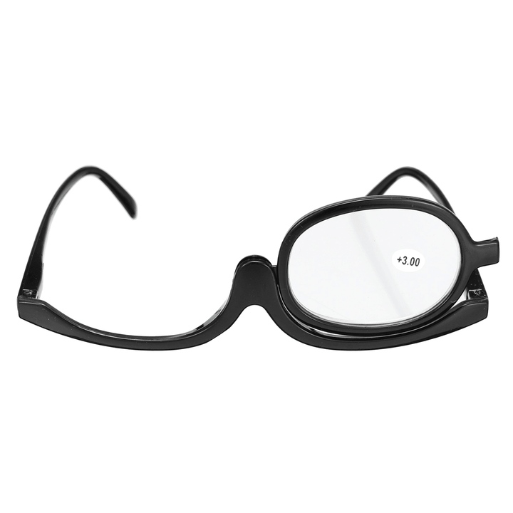 Women Makeup Magnifying Reading Glasses Flip Lens Make up Eye Glasses +1.00 ~ +4.00 - Trendha