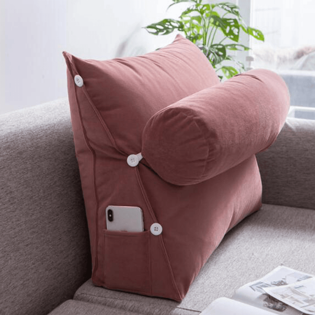 Lumbar Pillow Big Backrest Reading Rest Pillow Lumbar Support Chair Cushion for Sofa Bed Lumbar Pillow - Trendha