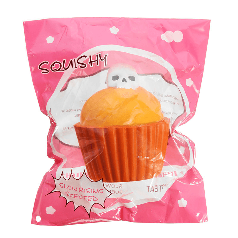 Yunxin Squishy Pumpkin Puff Cake Glow in Dark Halloween Slow Rising with Packaging Collection Gift - Trendha