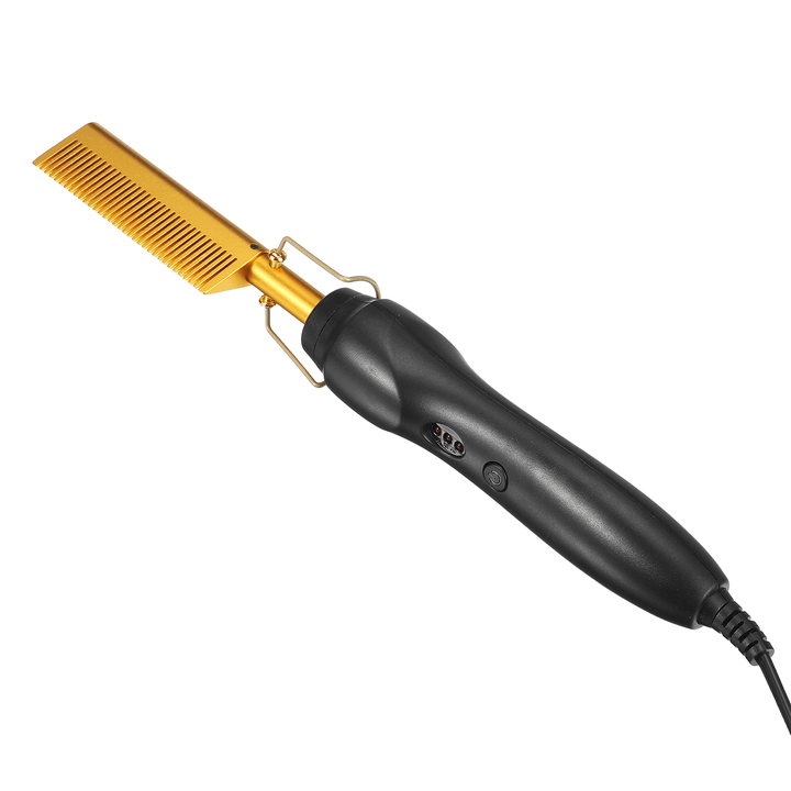 Hair Straightener Flat Irons Straightening Brush Hot Heating Comb Hair Straight Styler Corrugation Curling Iron Hair Curler Comb - Trendha