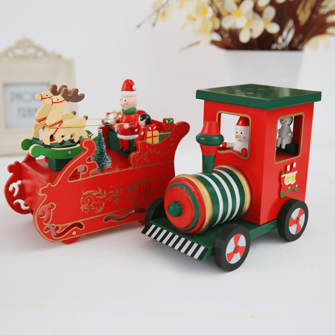 Christmas Music Box Birthday Gift Music Toy Reindeer Train Design - Trendha