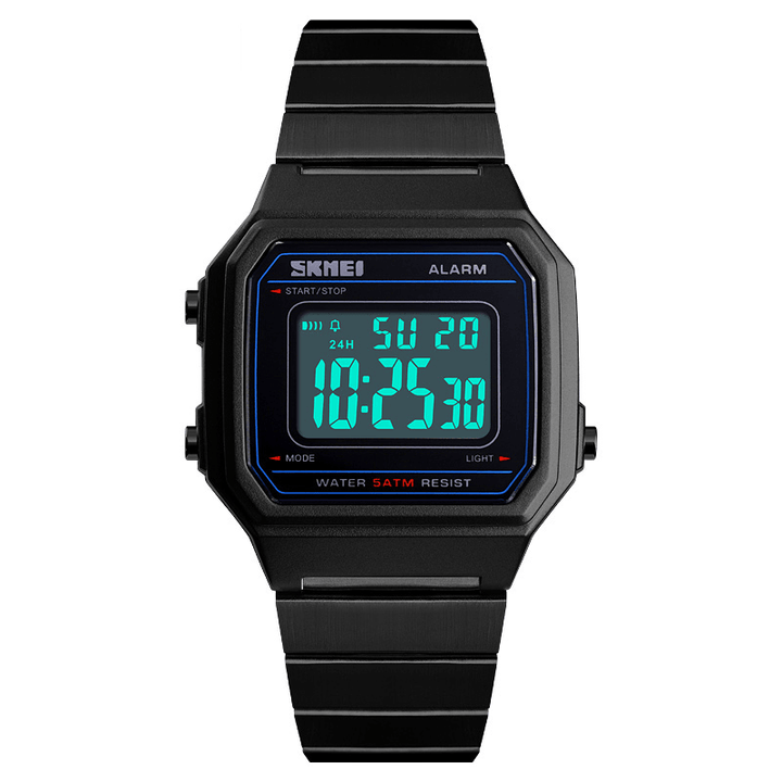SKMEI 1377 Luminous Week Display Waterproof Casual Style Digital Watch Men Wrist Watch - Trendha