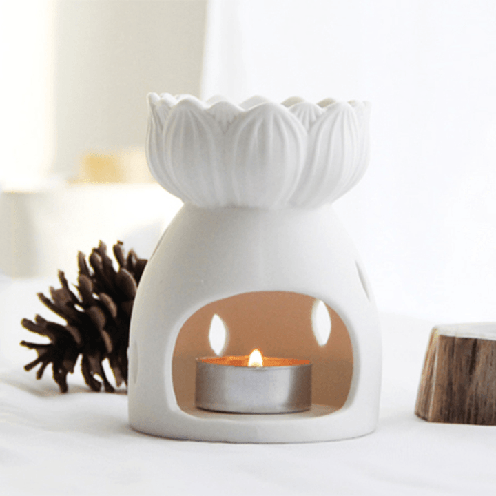 Oil Burner Ceramic Wax Warmer Aroma Censer Candle Holder Essential Oil Incense - Trendha