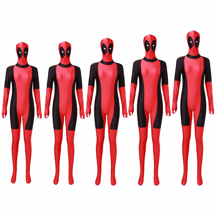 Cool Lady Costume Lycra Adult Women Red Fullbody Cosplay Birthday Suit - Trendha