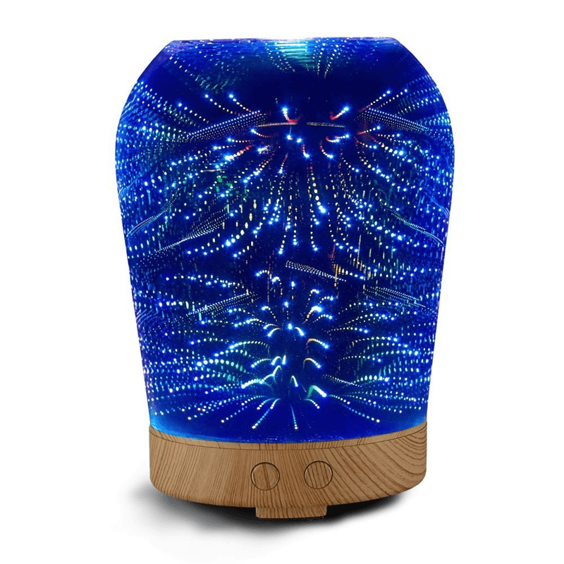 3D Star Lighting Essential Oil Aroma Diffuser Portable Ultra-Quiet Ultrasonic Aromatherapy Humidifier with 6 Color LED Lights - Trendha
