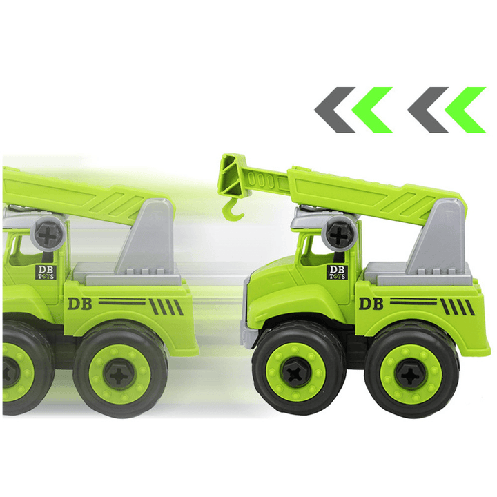 Sanitation Vehicle Assembly Set with Screwdriver Children Assembled Educational Toys - Trendha