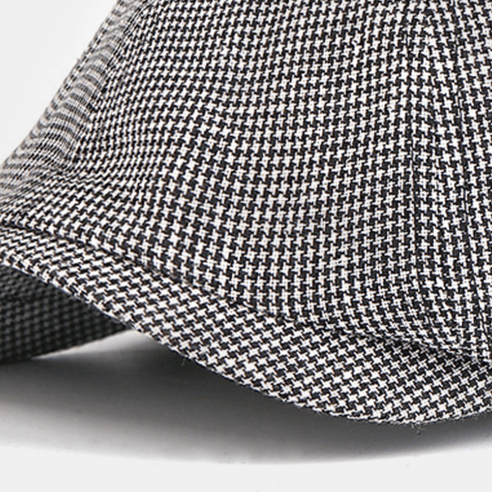 Men Cotton Beret Cap Lattice Pattern British Retro Newsboy Hats Peaked Cap Octagonal Hat - Trendha
