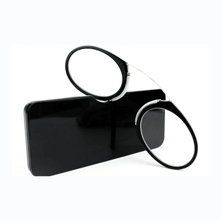 Nose Resting Portable Pocket Wallet Presbyopic Hypermetropic Reading Glasses - Trendha