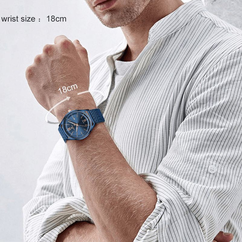 NAVIFORCE 3013 Casual Style Men Wrist Watch Luminous Display Calendar Quartz Watch - Trendha