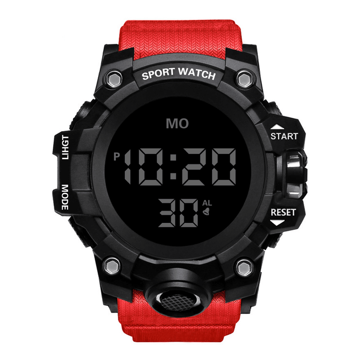 HONHX 55F-783 Men Luminous Display Stopwatch Alarm Clock Fashion Digital Watch - Trendha