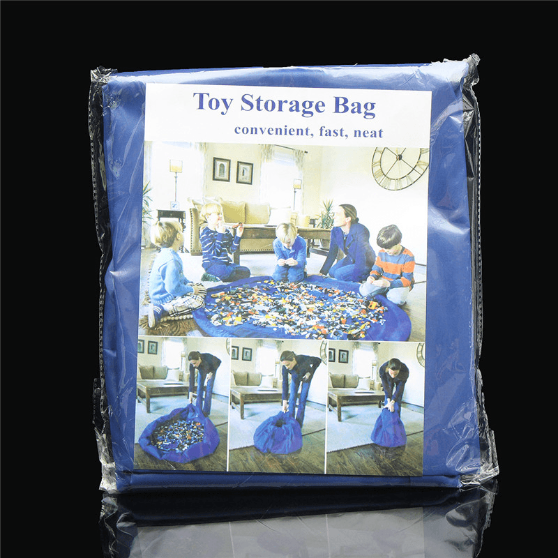 1.5M Large Portable Toys Storage Bag Kids Children Room Tidy up Toy Bag Carpet Rug - Trendha