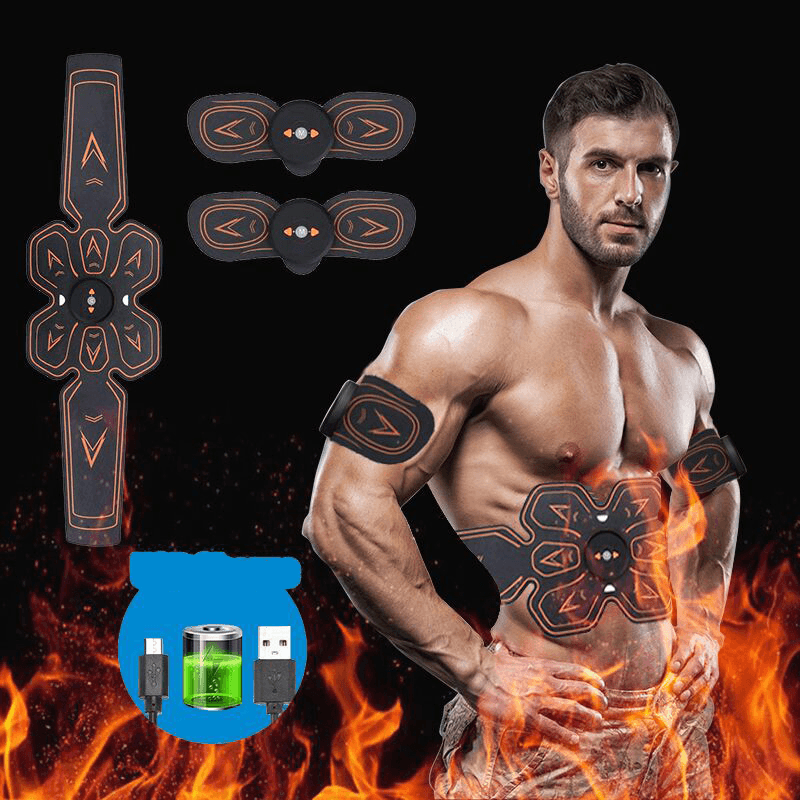 Charging Smart Wireless Abdominal Muscles Muscle Training Lazy Abdominal Fitness Belt - Trendha