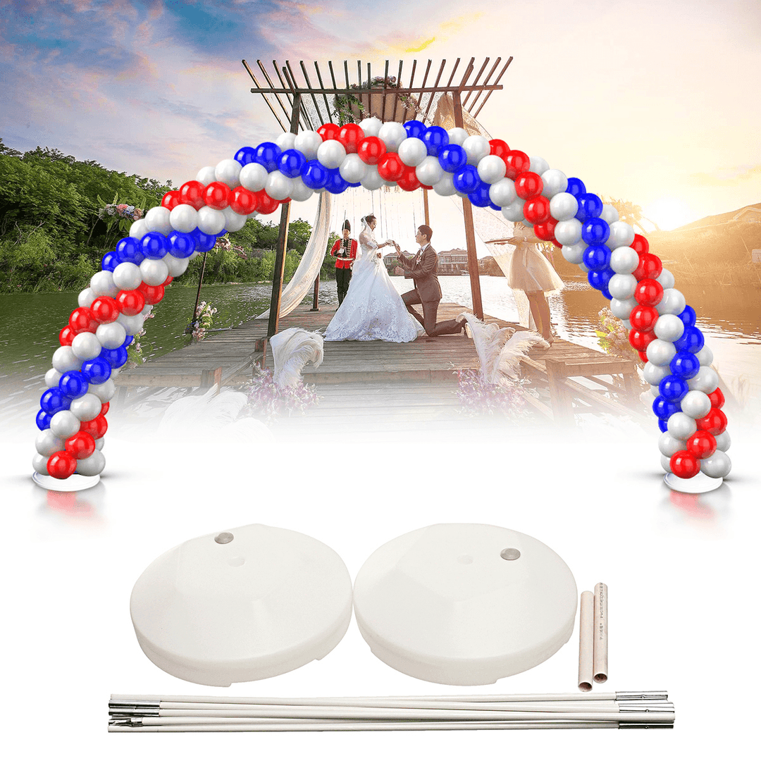 DIY Large Balloon Arch Set Column Stand Base Frame Kit Birthday Wedding Party Decor - Trendha