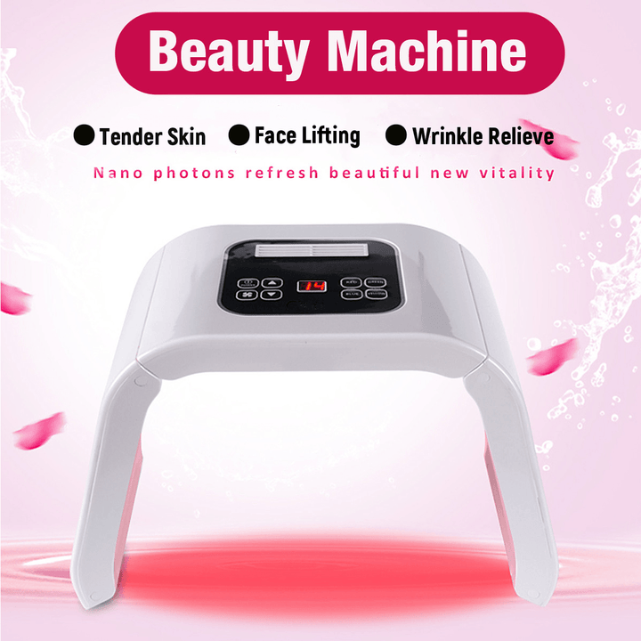 7 Color LED Light Therapy Skin Rejuvenation PDT Anti-Aging Facial Beauty Machine - Trendha