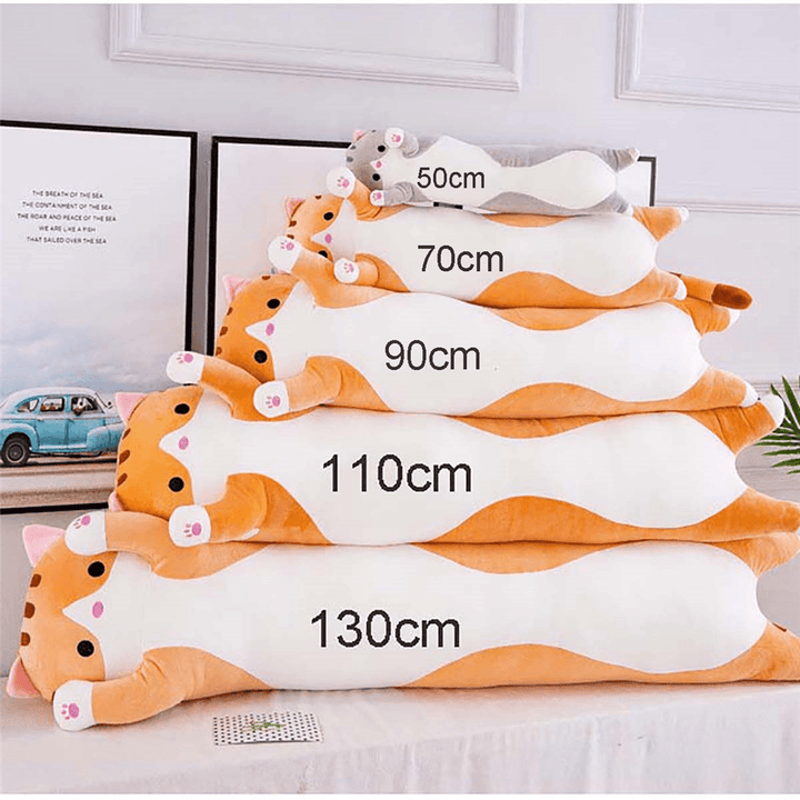 110/130Cm Cute Plush Cat Doll Soft Stuffed Pillow Doll Toy for Kids - Trendha